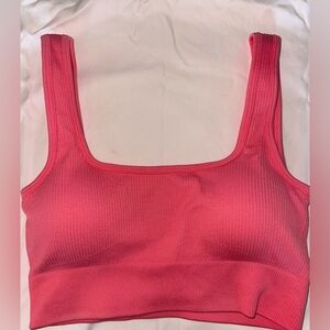 Amazon Pink Cropped Tank Top